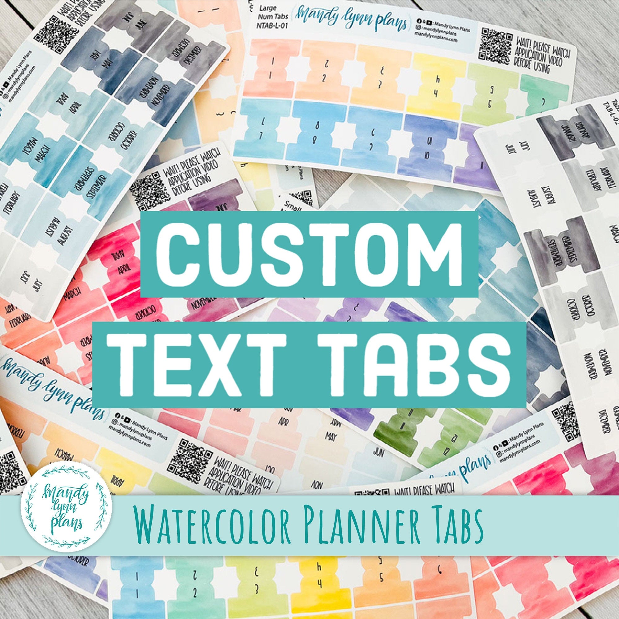 Bible tabs chapter names printed on vellum and coded with washi tape