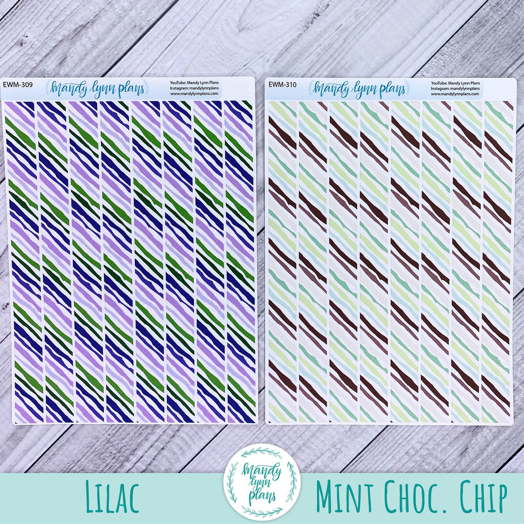 7x9 Striped Washi Strips