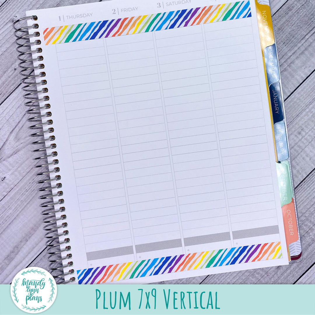 7x9 Striped Washi Strips