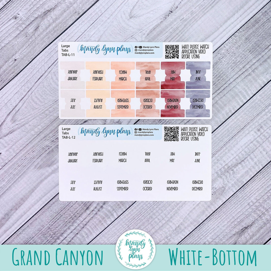 CUSTOM Watercolor Planner Tabs