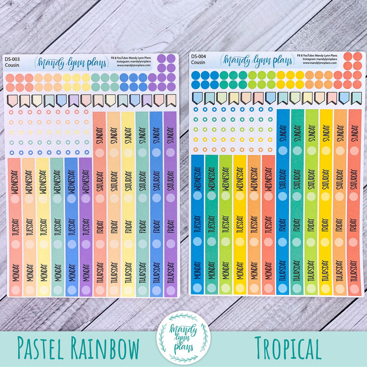 Hobonichi Cousin Weekly Date Cover Strips