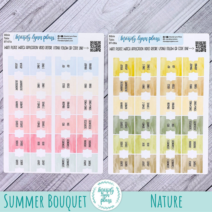 Watercolor Bible Tabs