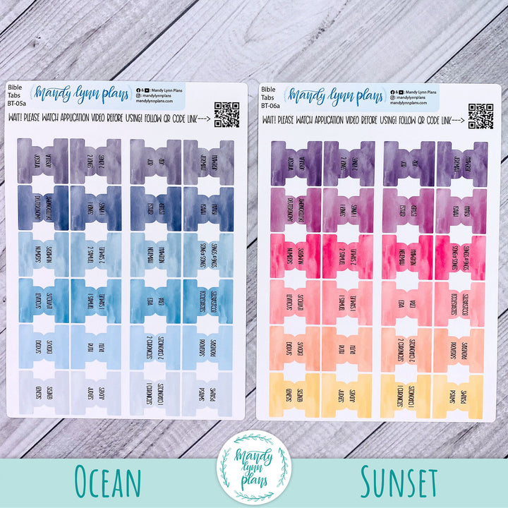 Watercolor Bible Tabs