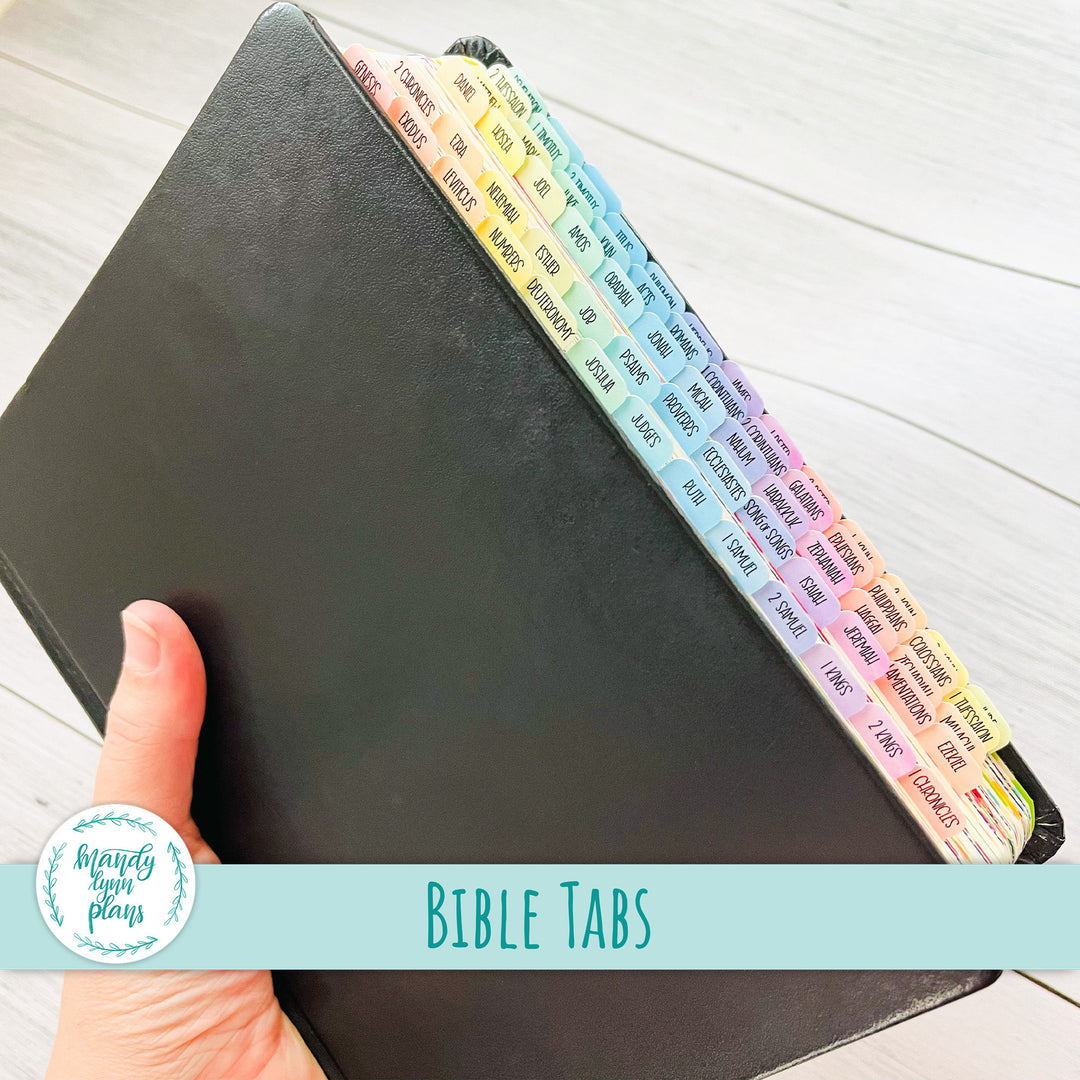 Watercolor Bible Tabs