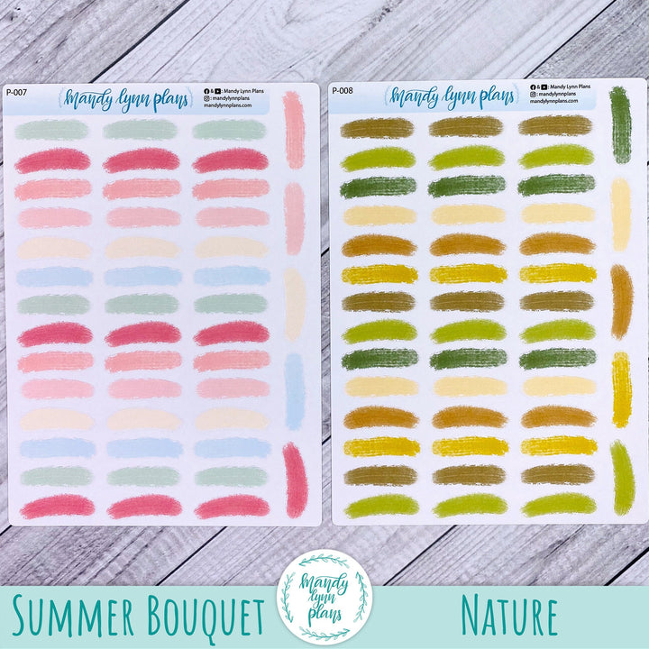 Small Paint Brush Swatches