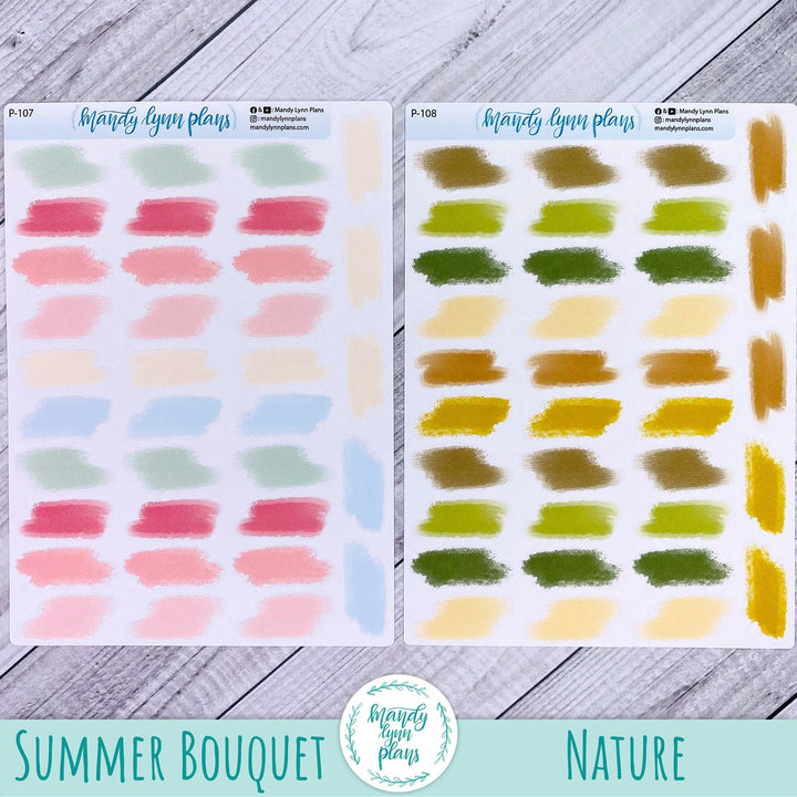 Large Paint Brush Swatches