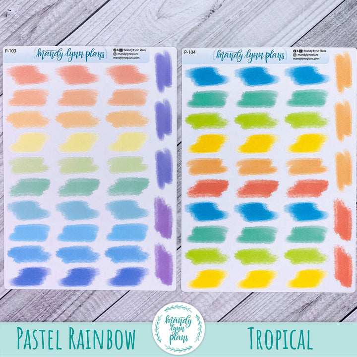 Large Paint Brush Swatches