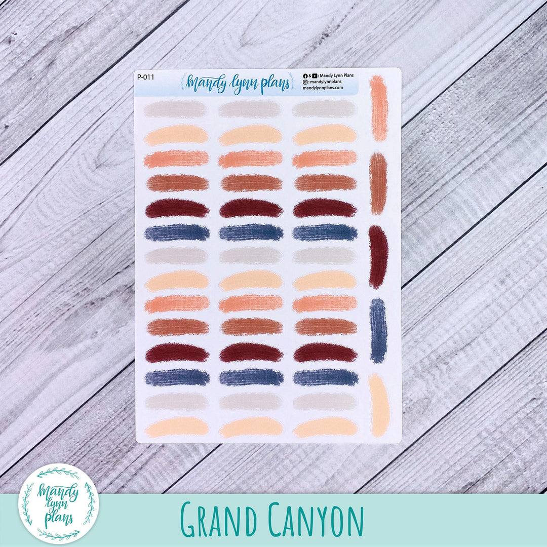 Small Paint Brush Swatches