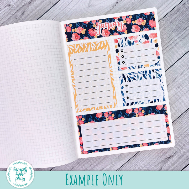 July B6 Common Planner Dashboard || Red, White and Blue || R-SB6-7225