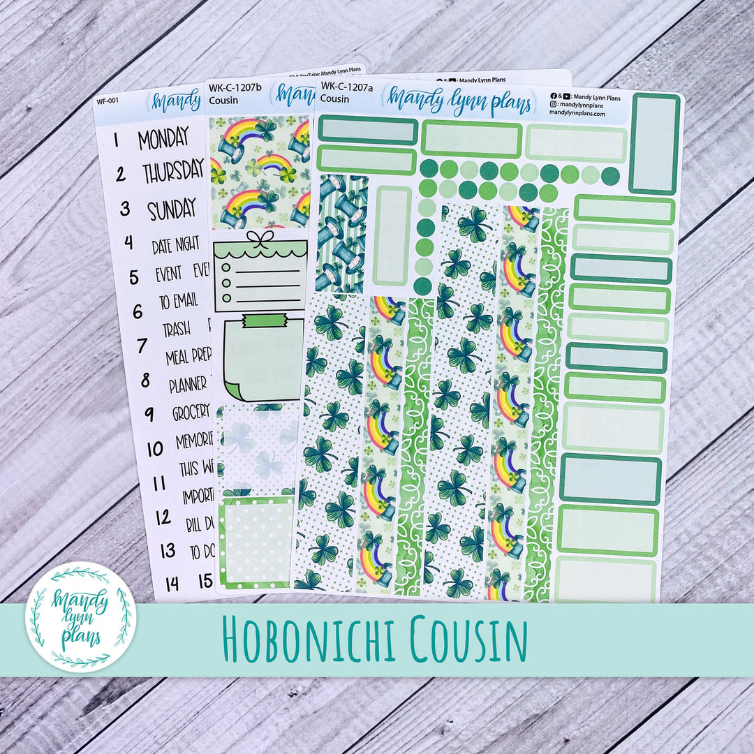 Hobonichi Cousin Weekly Kit || St Patrick's Day || WK-C-1207