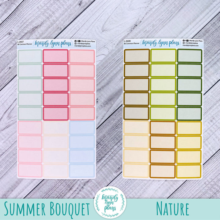 B6 Common Planner || Large Labels