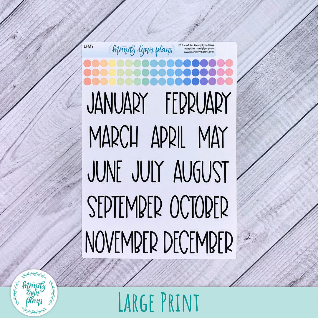 Months of the Year Scripts