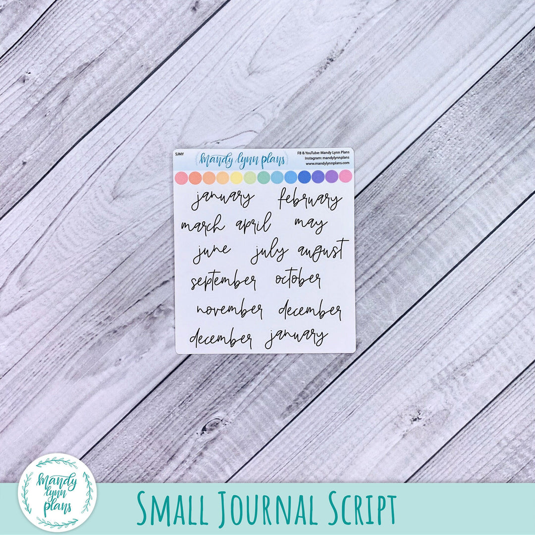 Months of the Year Scripts