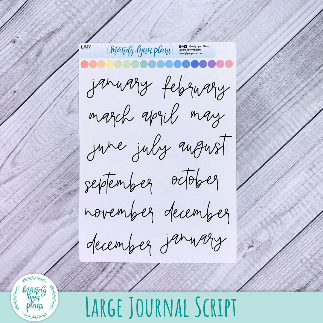 Months of the Year Scripts