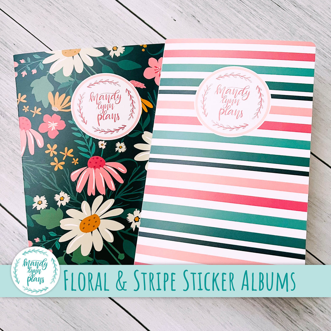 Floral and Stripe Albums || 5x7 and 4x7