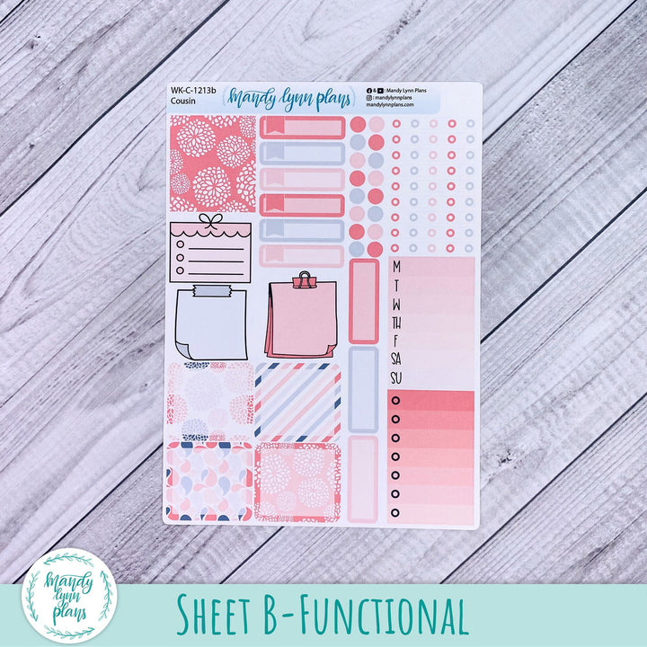 Hobonichi Cousin Weekly Kit || Pink and Gray Medley || WK-C-1213