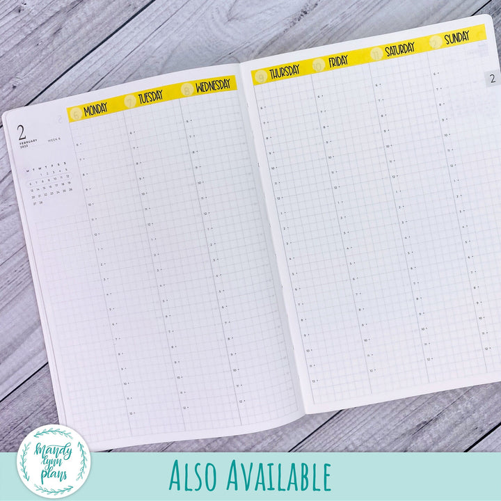 Sunday or Monday Start B6 (& A5 Slim) Common Planner Monthly Day Cover Strips