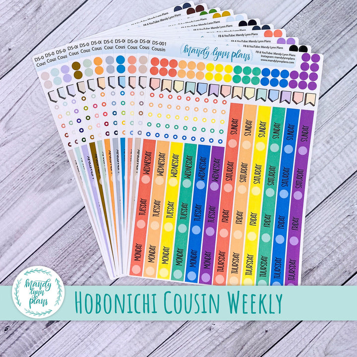 Hobonichi Cousin Weekly Date Cover Strips