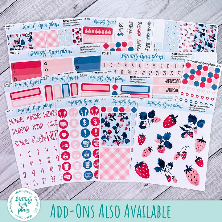 Strawberries Large Washi Sheet || WK-C-1219D