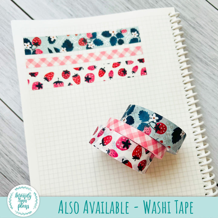 Strawberries Large Washi Sheet || WK-C-1219D