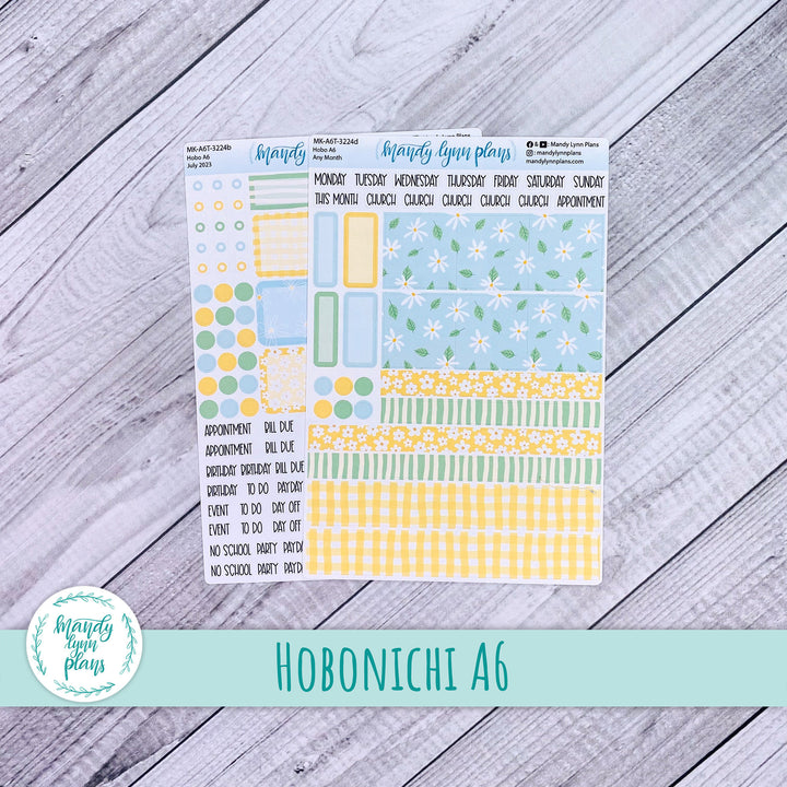 Any Month Hobonichi A6 Monthly Kit || Summer Daisies || MK-A6T-3224