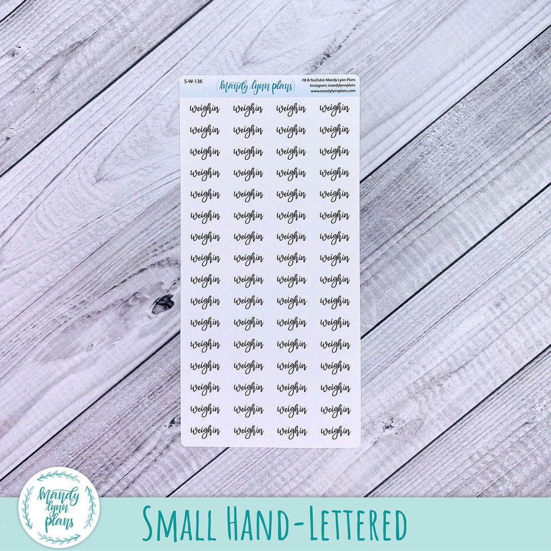 Weigh In Scripts || 136