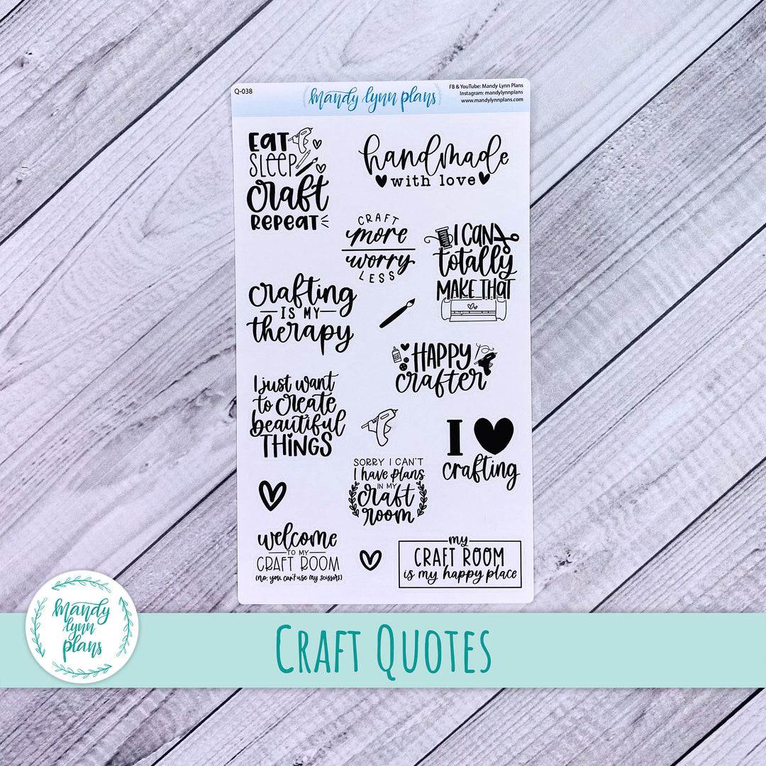 Craft Quotes || Q-038