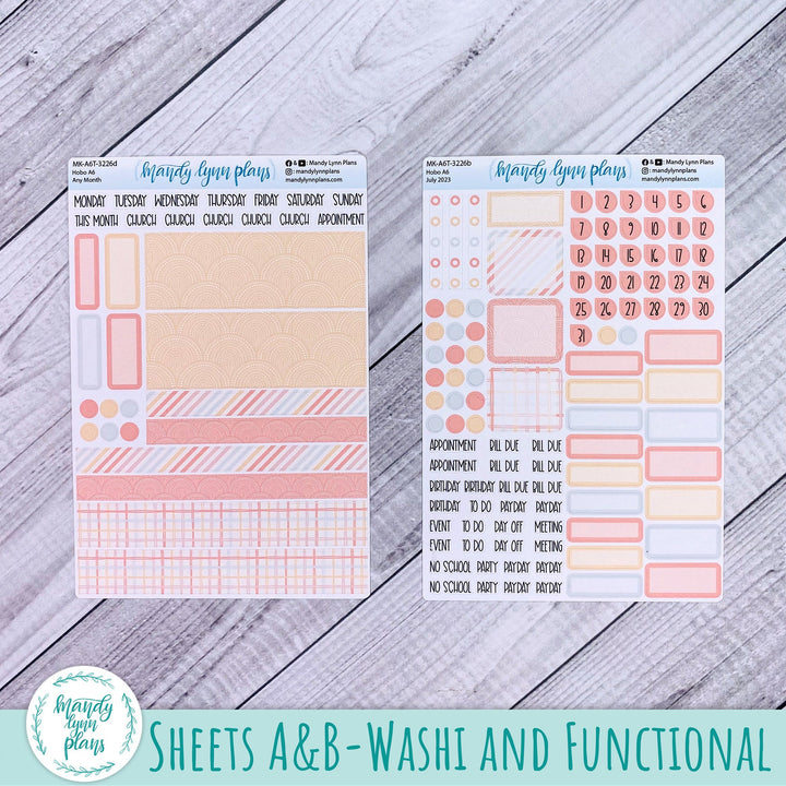 Any Month Hobonichi A6 Monthly Kit || Summer Vibes || MK-A6T-3226