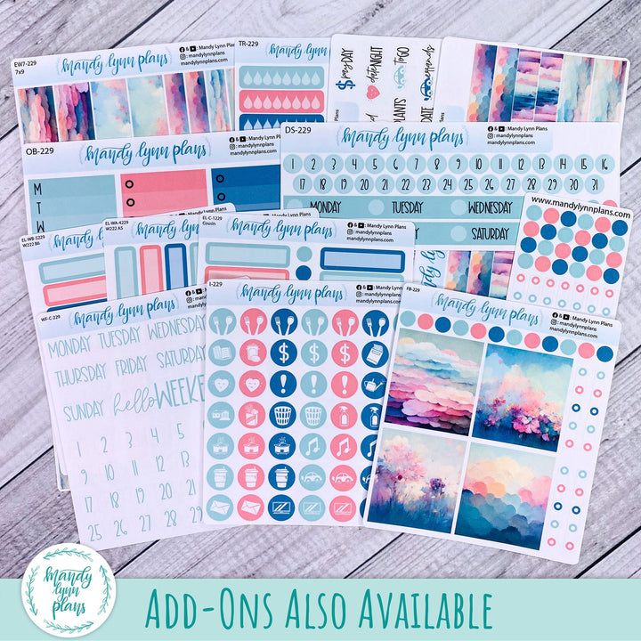 Any Month Hobonichi Weeks Monthly Kit || Abstract Sky || MK-W-2229