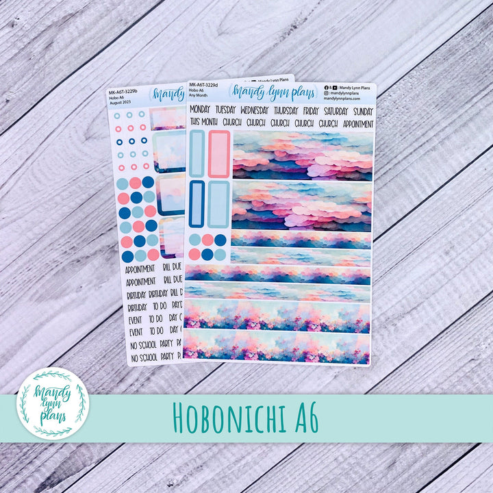 Any Month Hobonichi A6 Monthly Kit || Abstract Sky || MK-A6T-3229