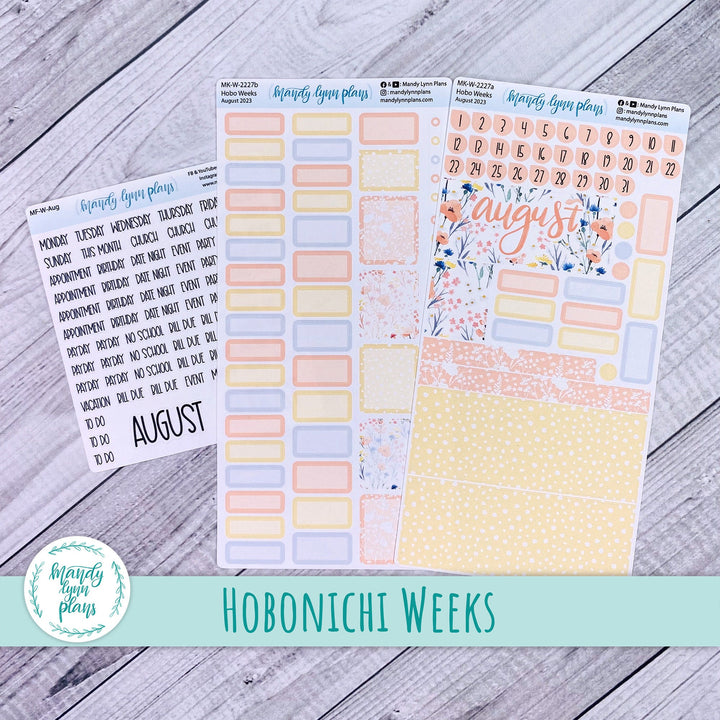 Hobonichi Weeks August 2023 Monthly Kit || Wildflowers || MK-W-2227