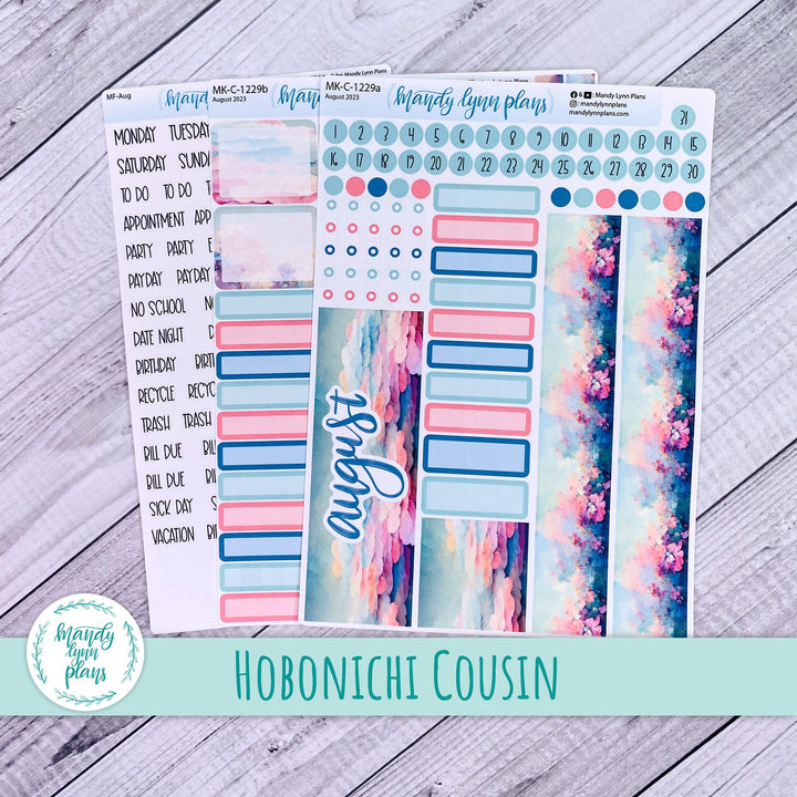 Hobonichi Cousin August 2023 Monthly || Abstract Sky || MK-C-1229