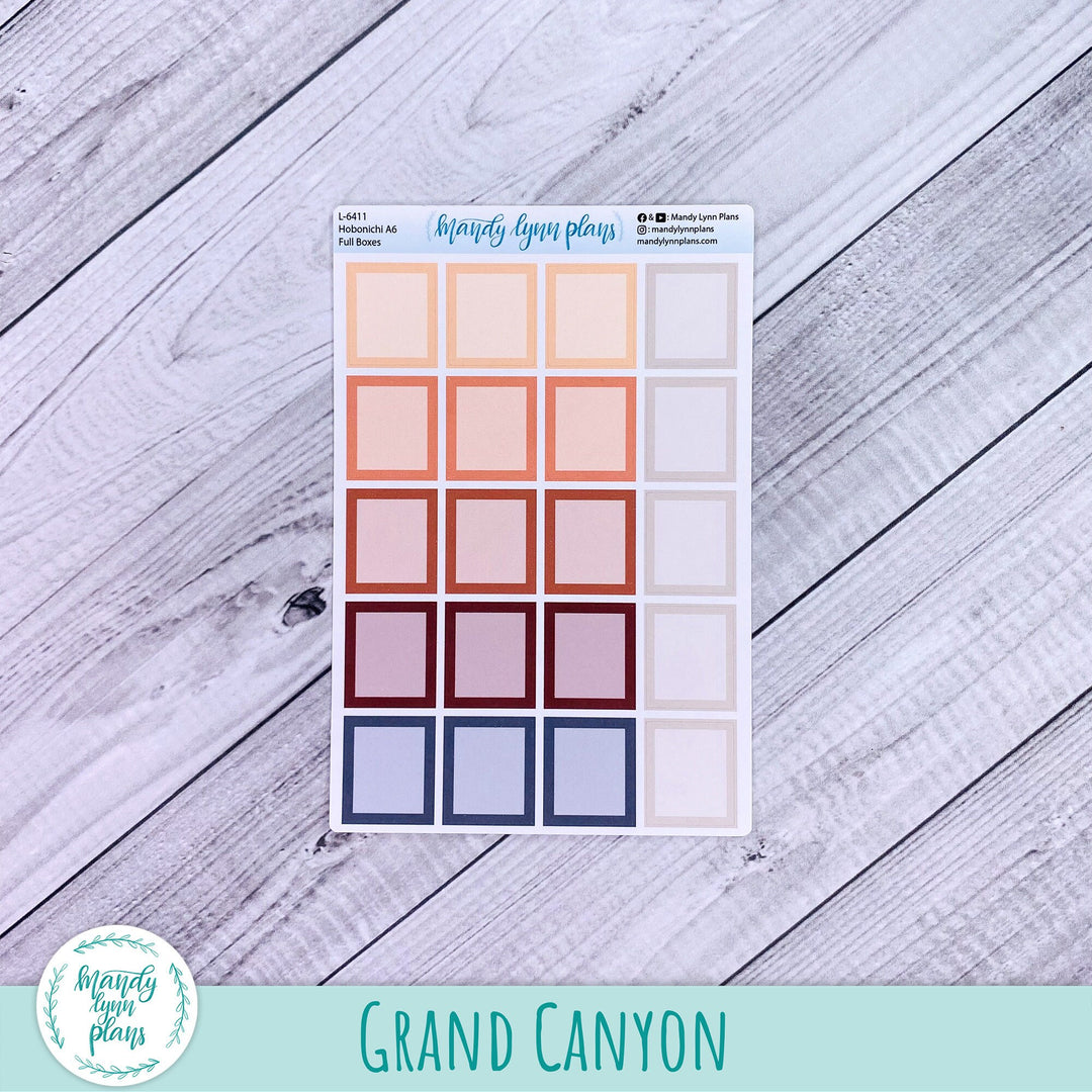 Hobonichi A6 Weekly Solid Full Box Labels