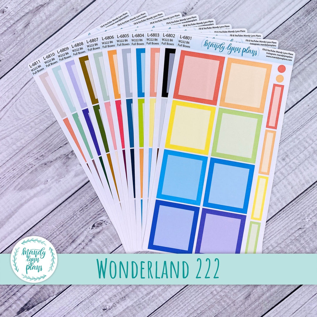Wonderland 222 Solid Full Boxes