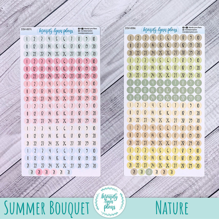 Colored Medium Date Dots