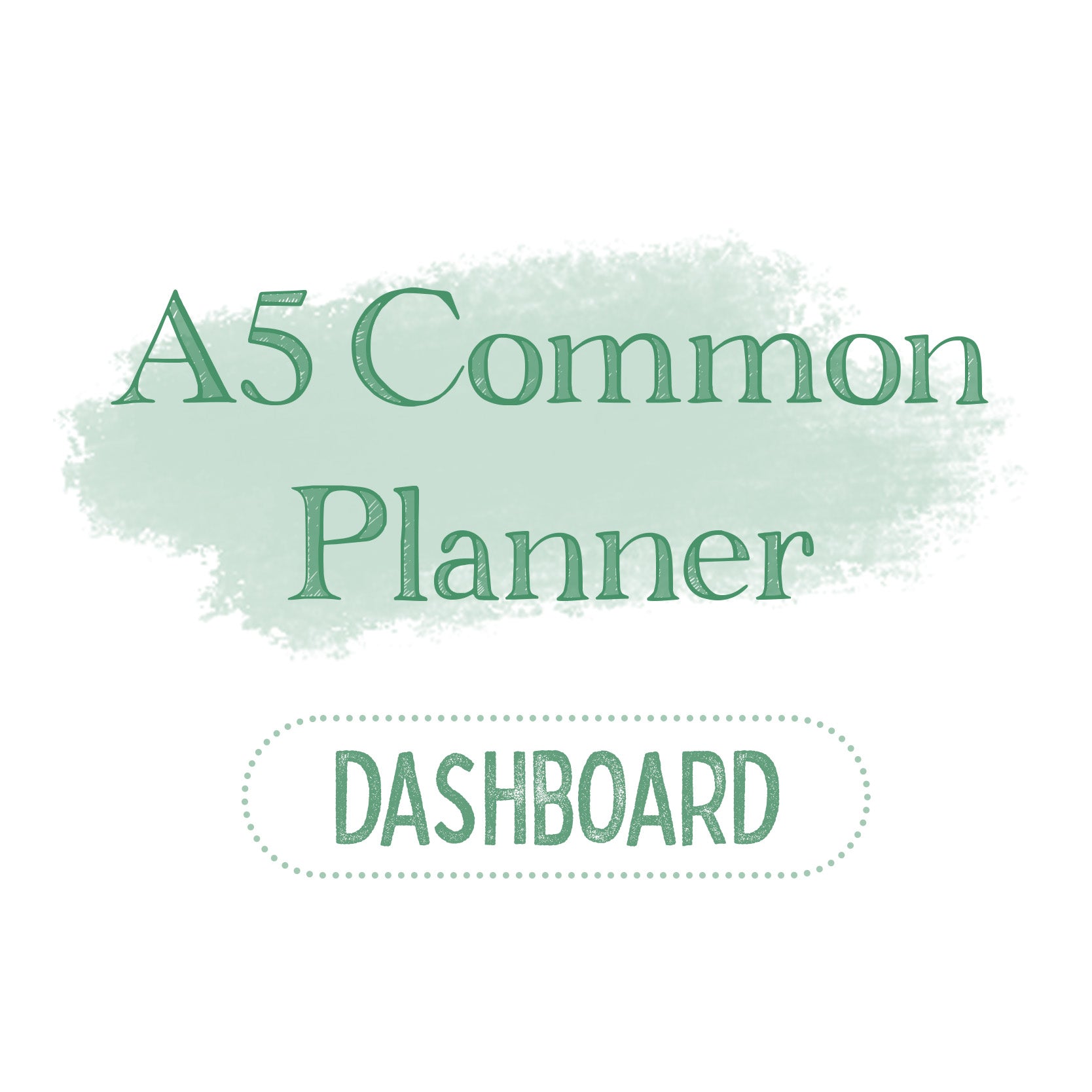 A5 Common Planner Dashboard – Mandy Lynn Plans