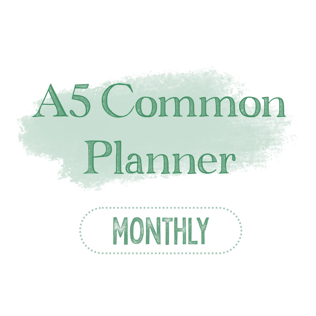 A5 Common Planner Monthly