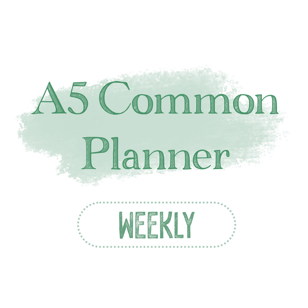 A5 Common Planner Weekly