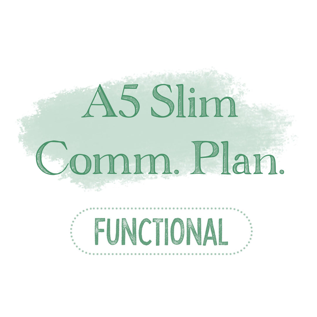 A5 Slim Common Planner Functional