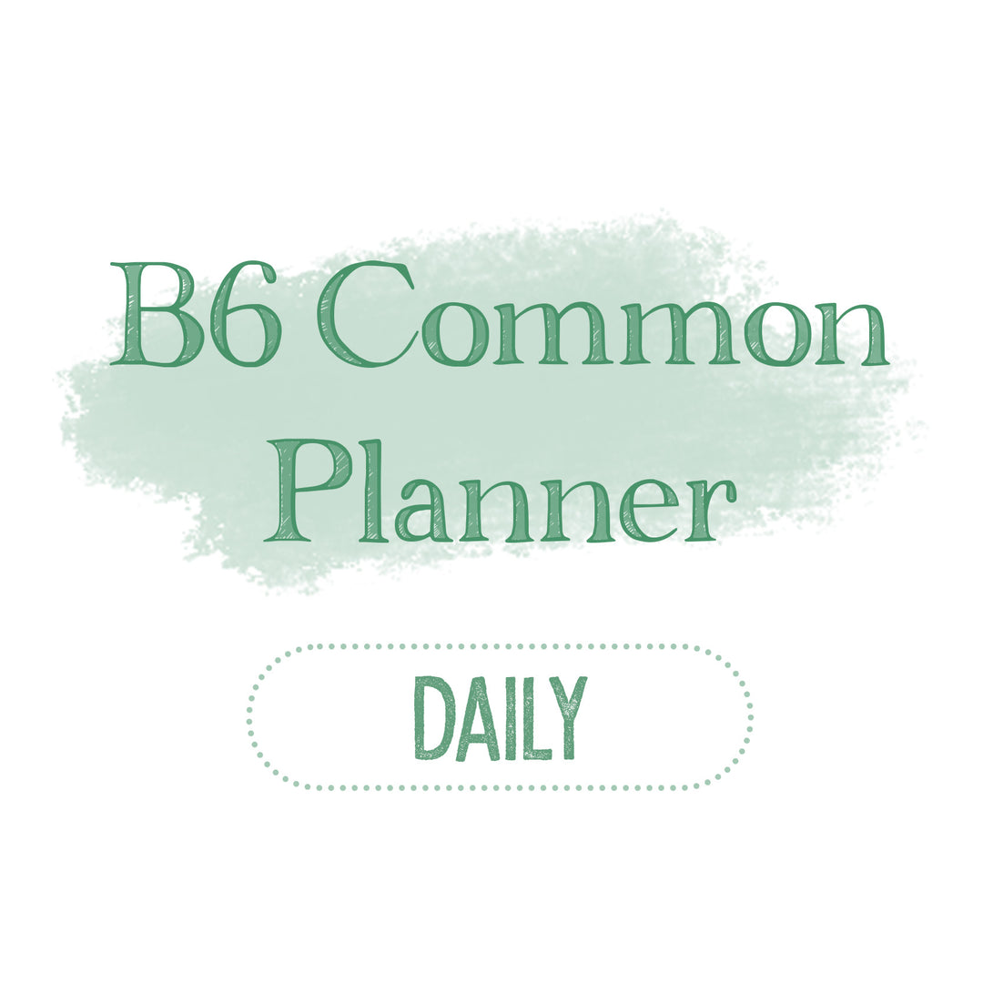 B6 Common Planner Daily