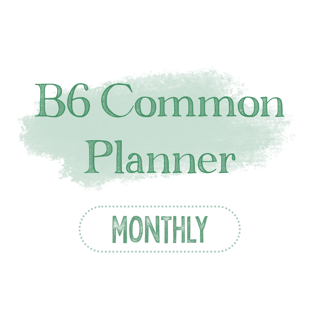 B6 Common Planner Monthly