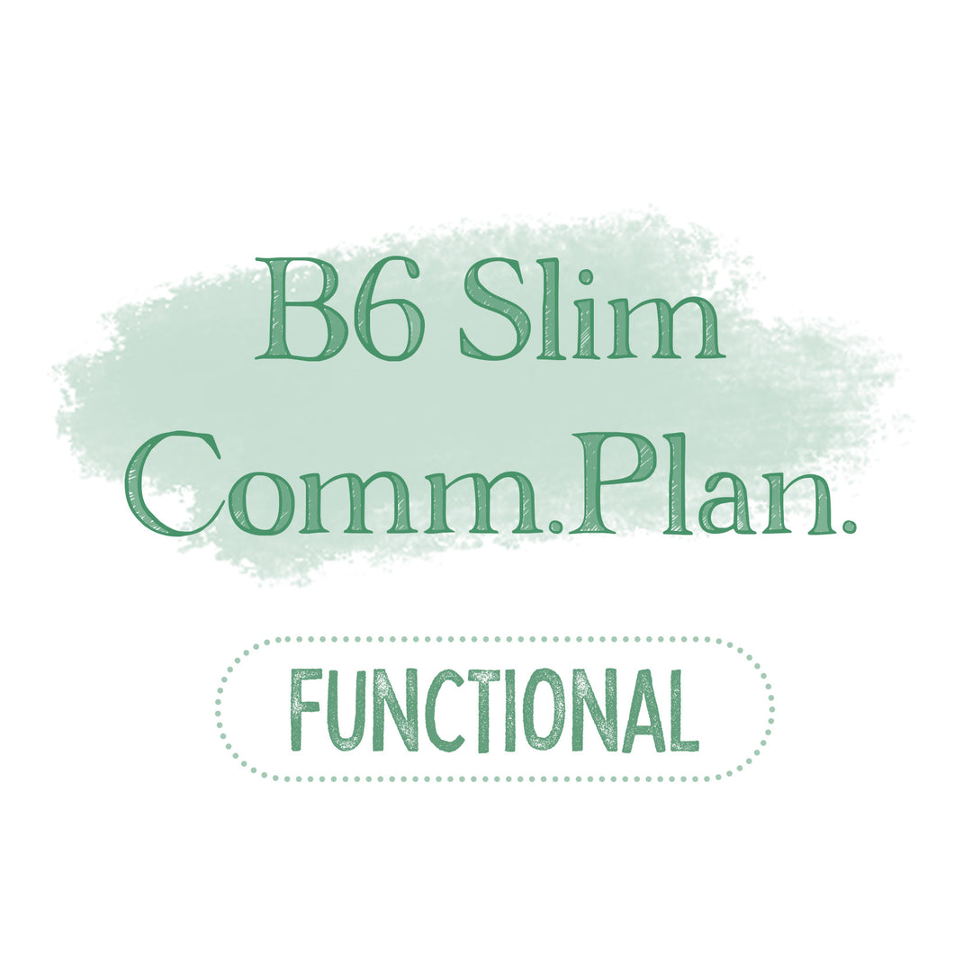 B6 Slim Common Planner Functional