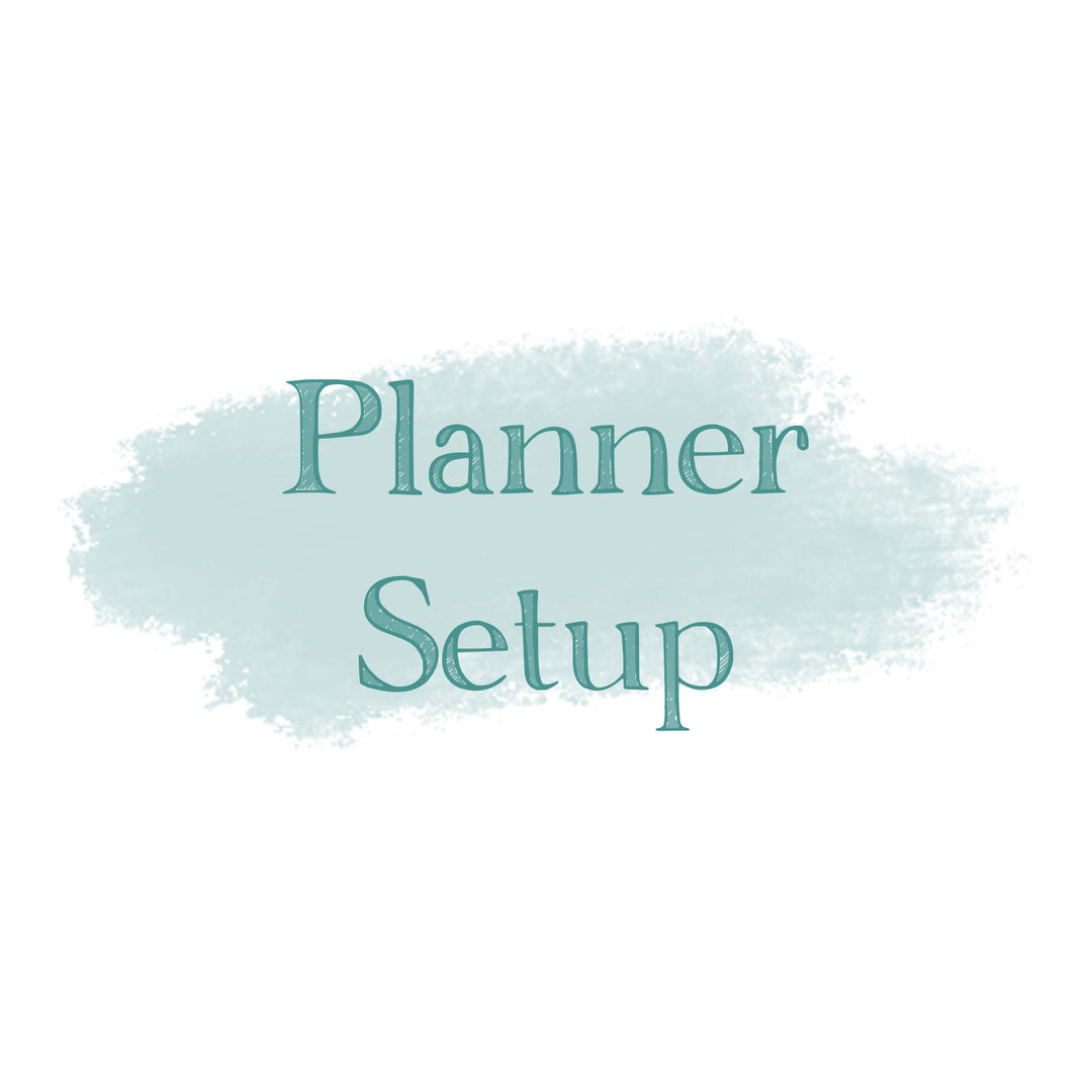 Planner Setup Items
