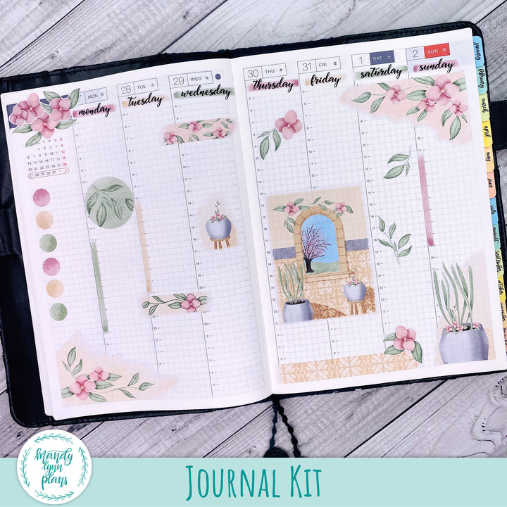 Courtyard Garden || Serenity Collection Journal Kit || SERENITY-J-005