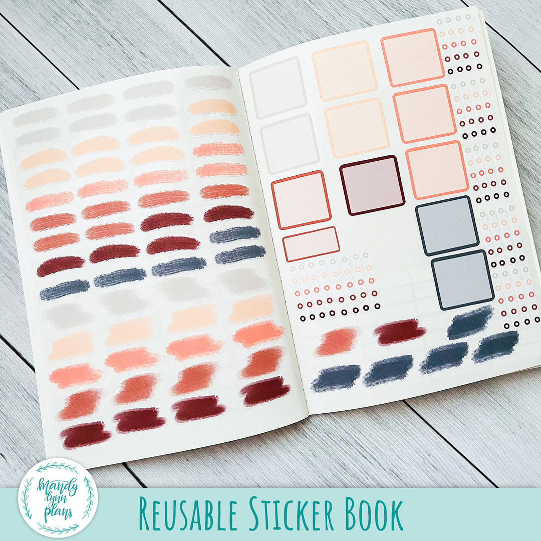 how to: REUSABLE STICKER ALBUM, all the leftover stickers