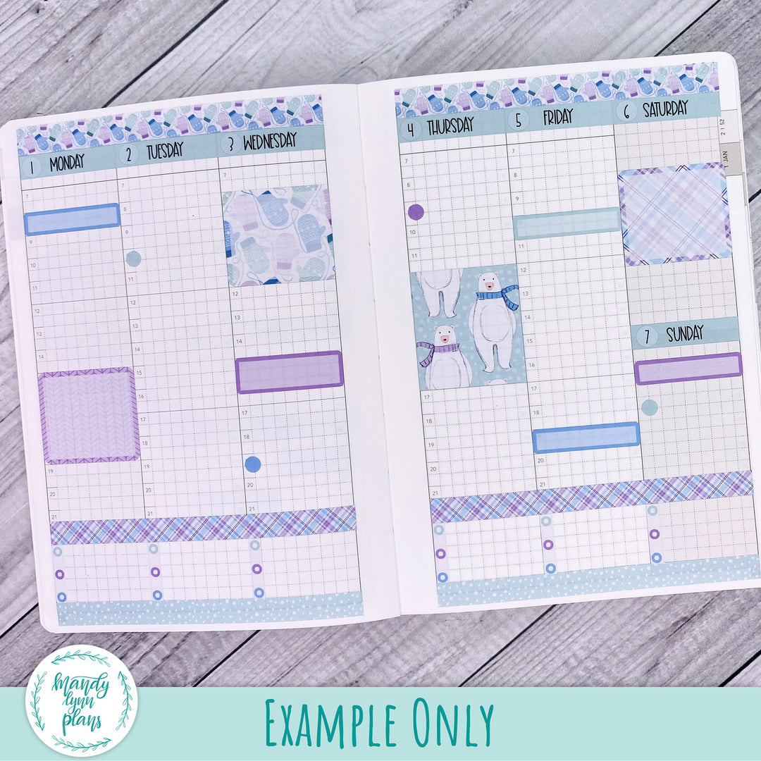 Wonderland 222 Weekly Kit || Dusty Blue Floral || 263