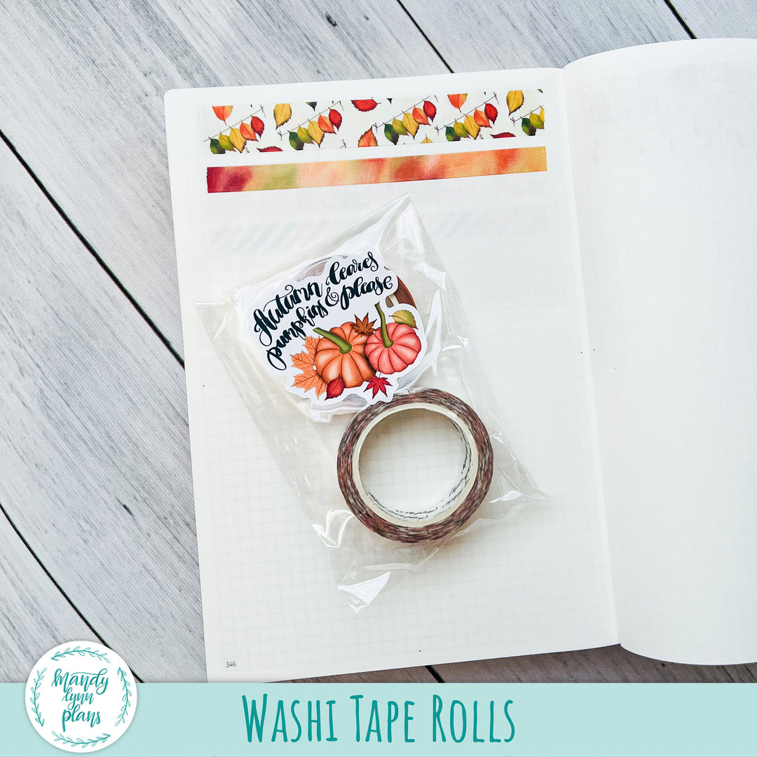 LIMITED TIME! Autumn Leaves Washi Tape Set