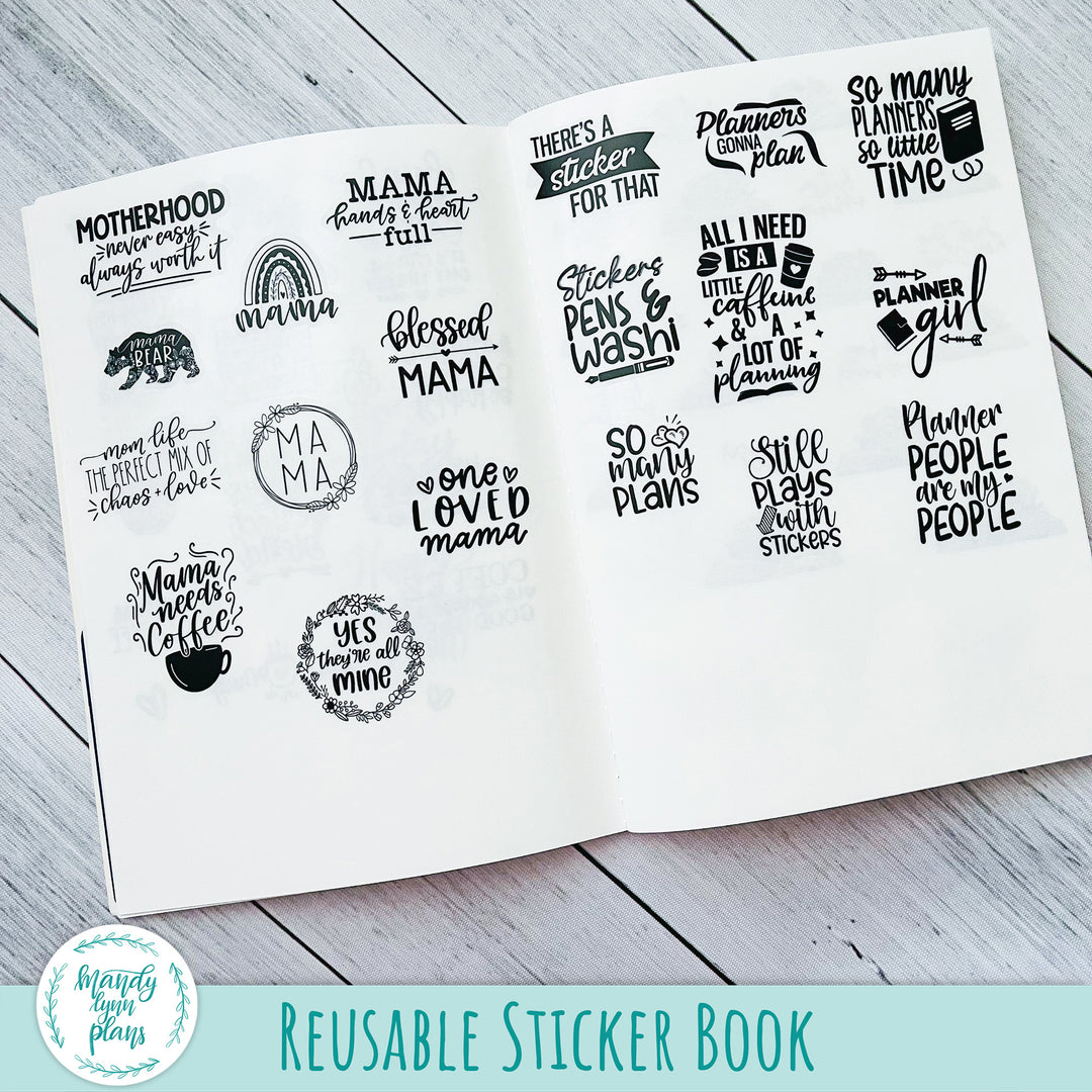 Reusable Sticker Book Album