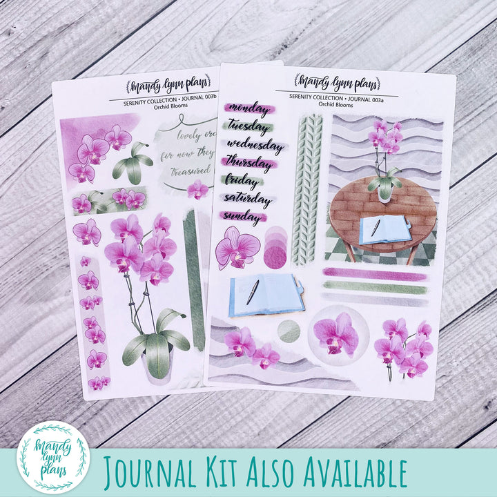 Orchid Blooms Vellum || Serenity Collection 003