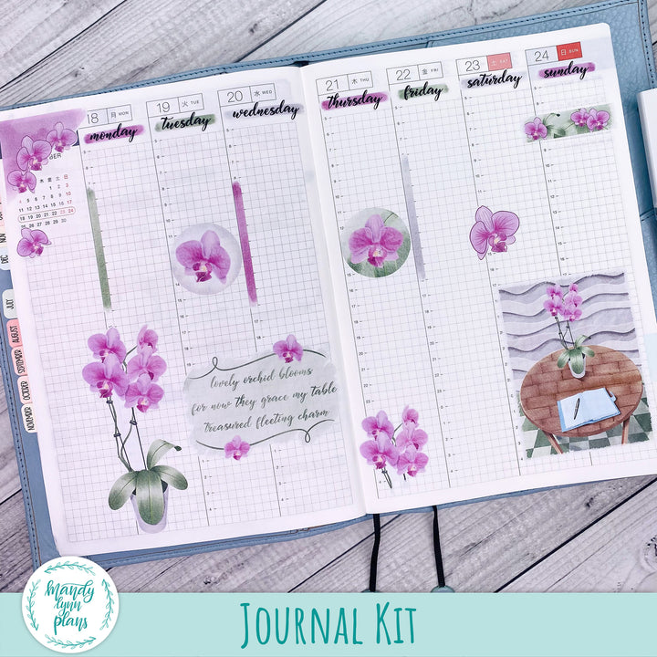 Orchid Blooms || Serenity Collection Journal Kit || SERENITY-J-003